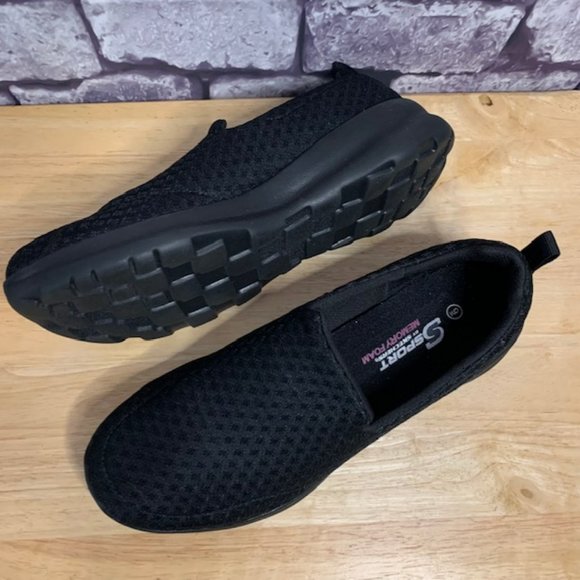 Skechers Shoes - Skechers Black Memory Foam Sneakers Size 9
